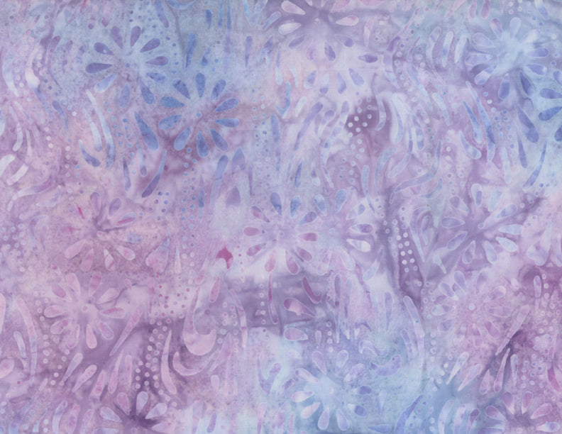 Wilmington Batiks - Meandering Flowers Lavender