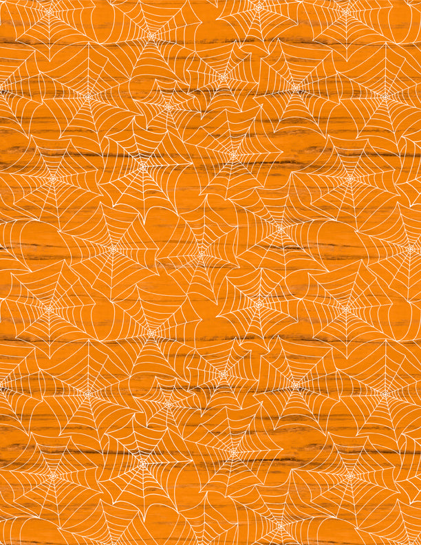 Gnome-ster Mash by Jennifer Pugh - Spiderwebs Orange