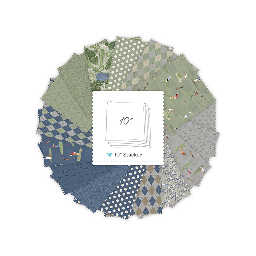 Greens & Fairways by Tara Reed - 10" Squares