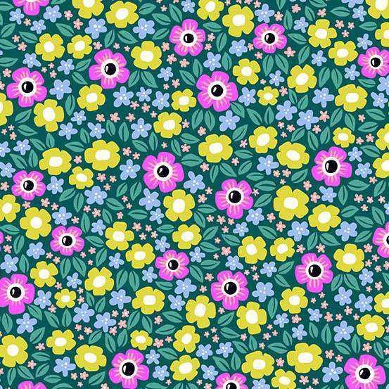 Ghostly Garden by KP Creates - Floral Fright | Teal