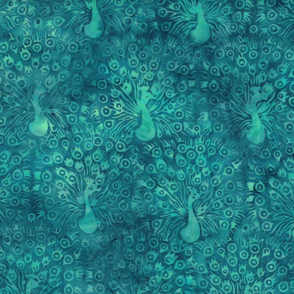 Feather & Flair by Jerry Khiev - Peacock Fanning | Teal Aruba