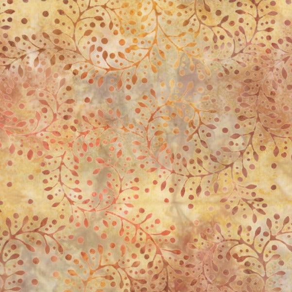 Wilmington Batiks - Curling Leaves Orange