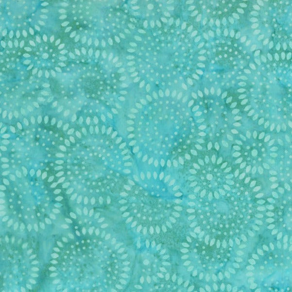 Wilmington Batiks - Sunflower Seeds Lt. Aqua