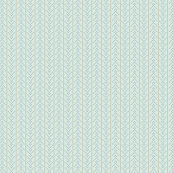 Sewing Bird by Laundry Basket Quilts - Chevron Seafoam