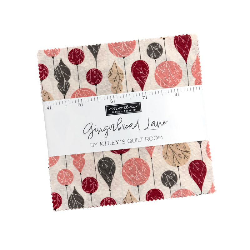 Gingerbread Lane by Kiley's Quilt Room - 5" Squares (Charm Pack)