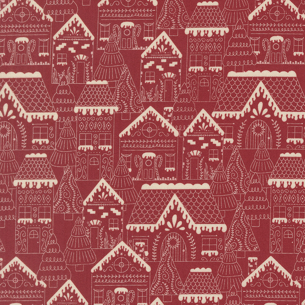 Gingerbread Lane by Kiley's Quilt Room - 26150 Cranberry