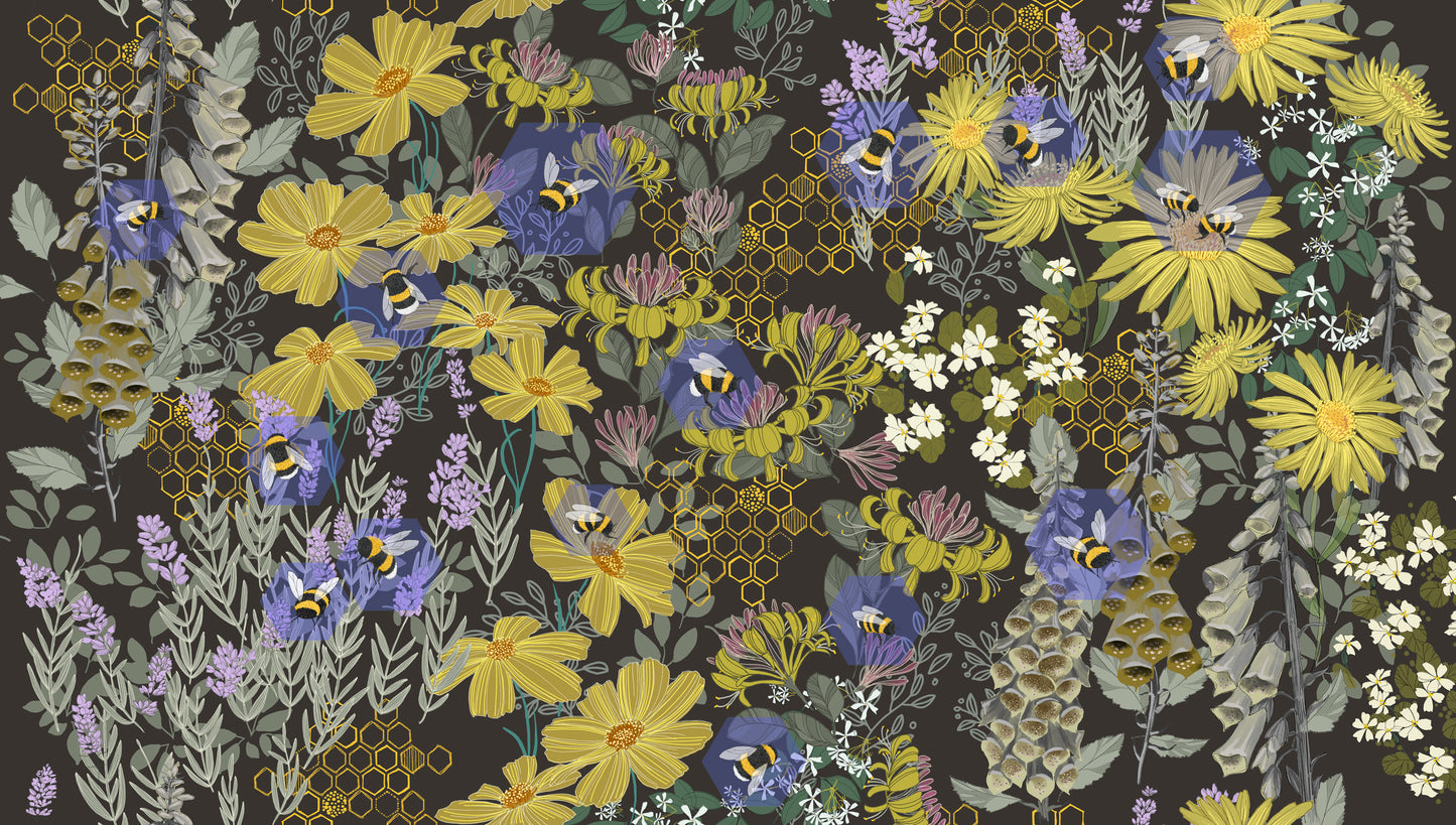 Pollinators by Robin Pickens - Bee Garden 48810 Onyx