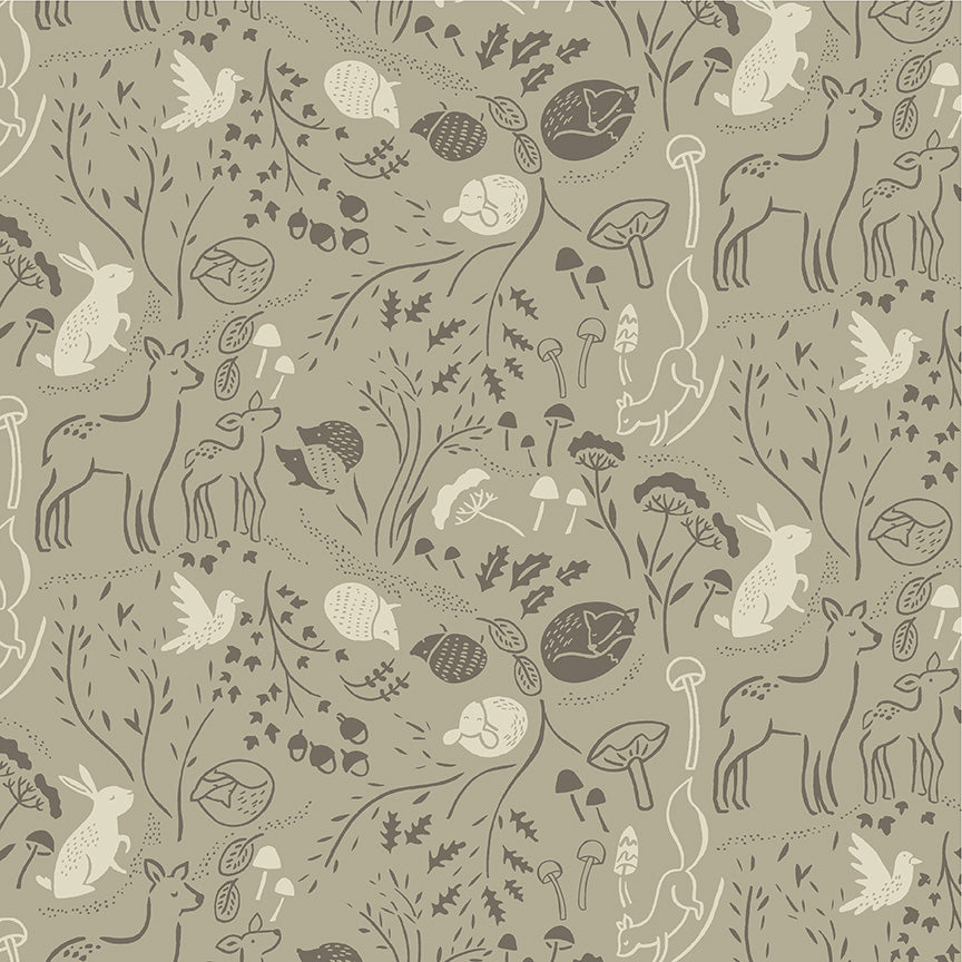 Forest Tales by Whistler Studios - Forest Floor Taupe