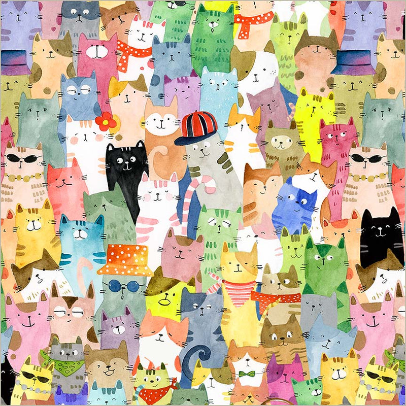 108" Full of Purrsonality by Sue Miano - Multi