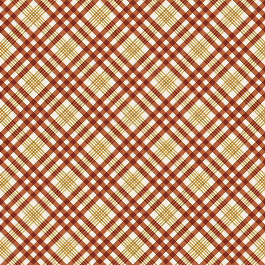 Honeycrisp by Allison Harris - Cozy Plaid Ivory/Ruby