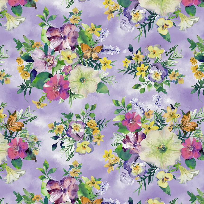 Violeta by Whistler Studios - Pansy Bouquets | Periwinkle