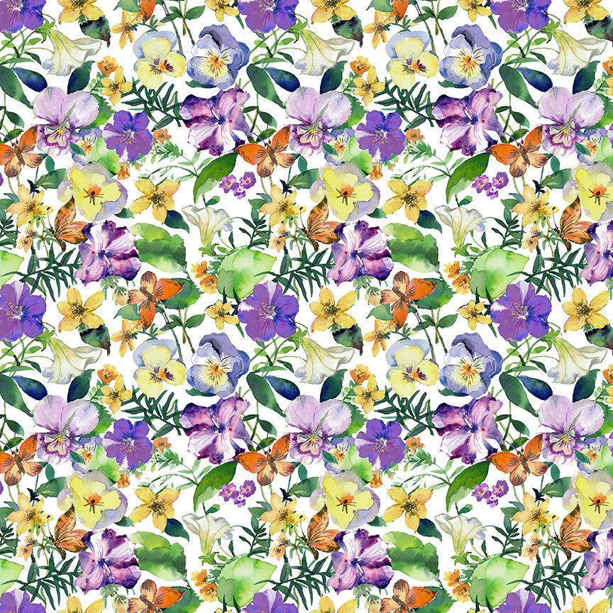 Violeta by Whistler Studios - Garden Blooms | White