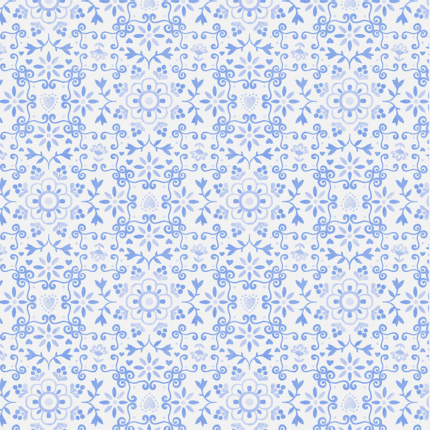 Chateau Meow by Whistler Studios - Azulejo White/Blue