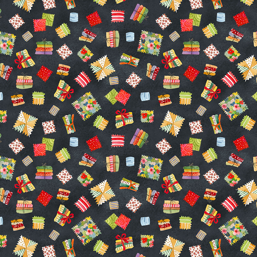 Crafty Cats by Sue Miano - Fabric Bundles | Black