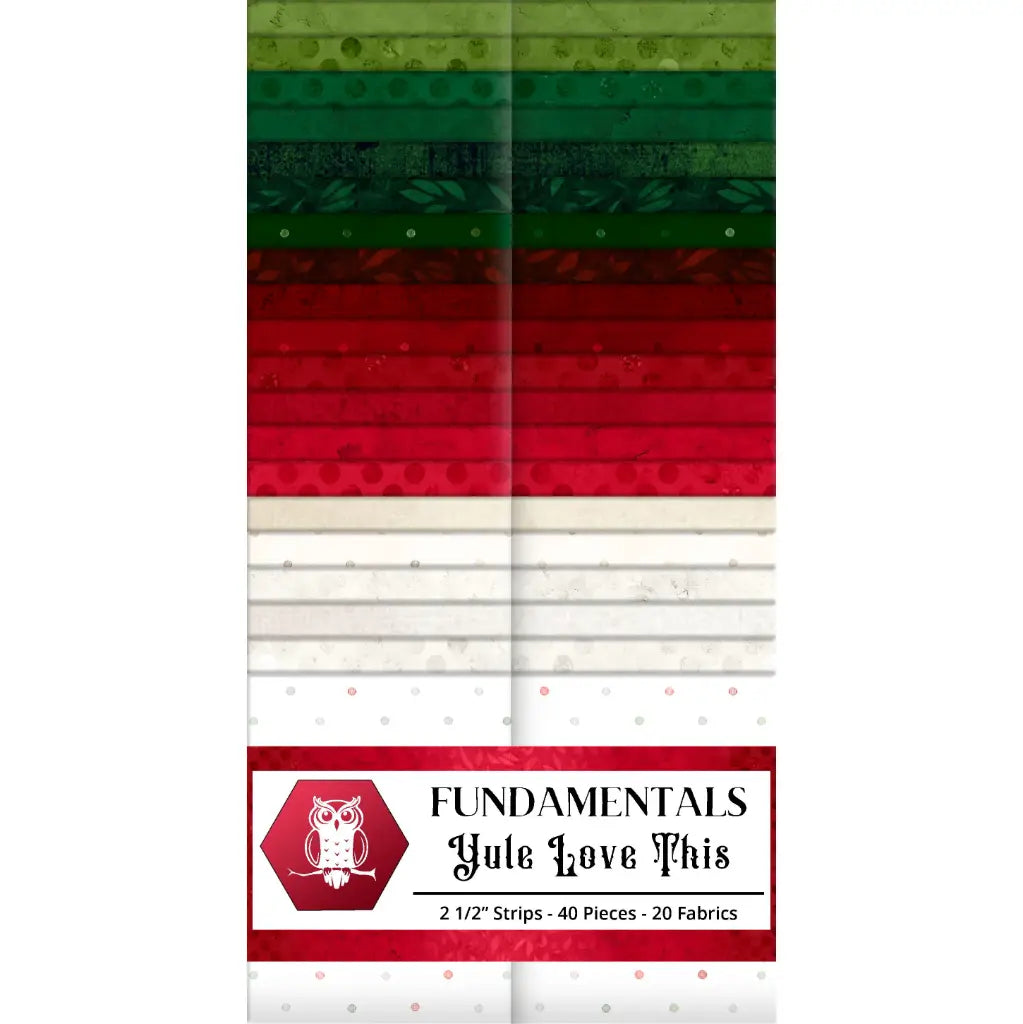Yule Love This by White Owl Textiles - 2 1/2"Strips