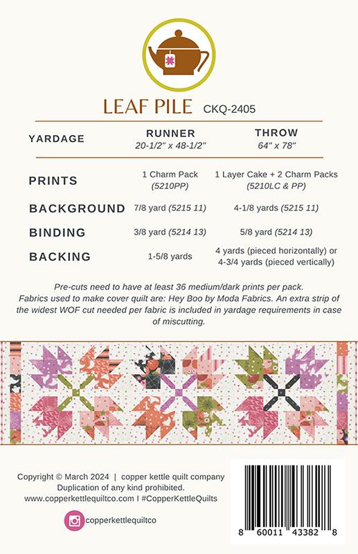 Leaf Pile by Copper Kettle Quilt Company