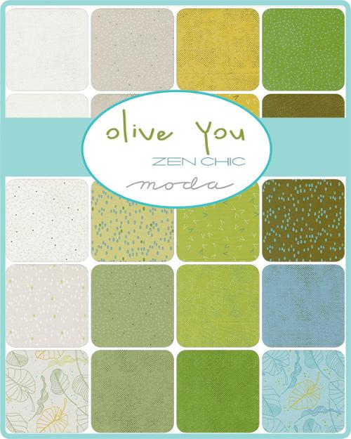 Olive You by Zen Chic - 2 1/2" Strips (Jelly Roll)