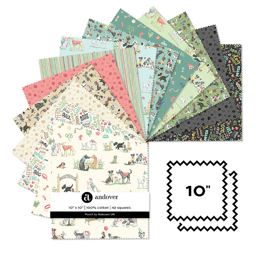 Pooch by Makower UK - 10" Squares