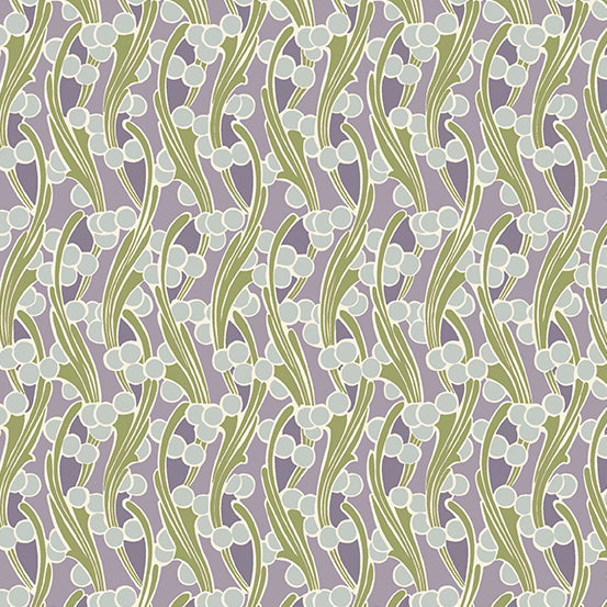 Fleur Nouveau by Andover Fabrics - Seaweed | Purple