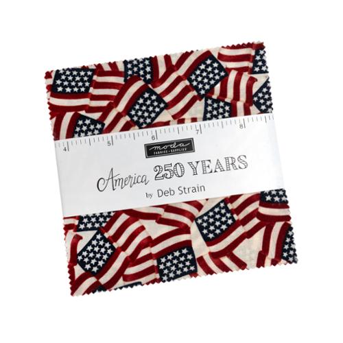 America 250 Years by Deb Strain - 5" Squares (Charm Pack)