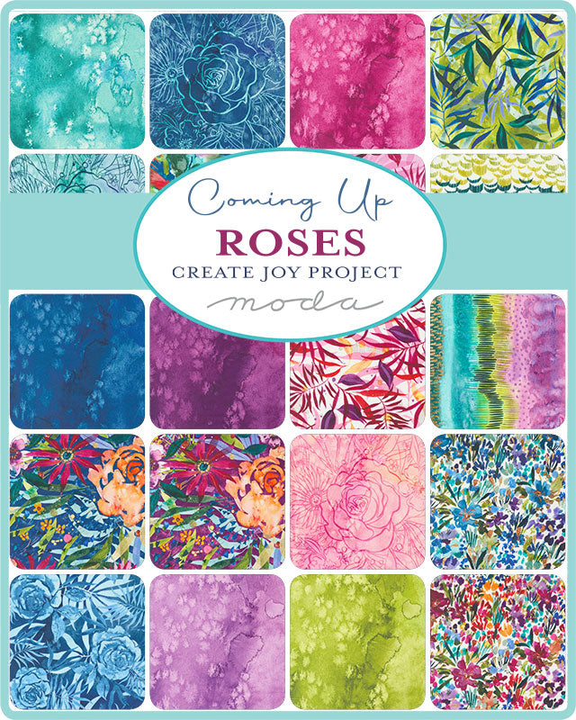Coming Up Roses by Create Joy Project - 10" Squares (Layer Cake)