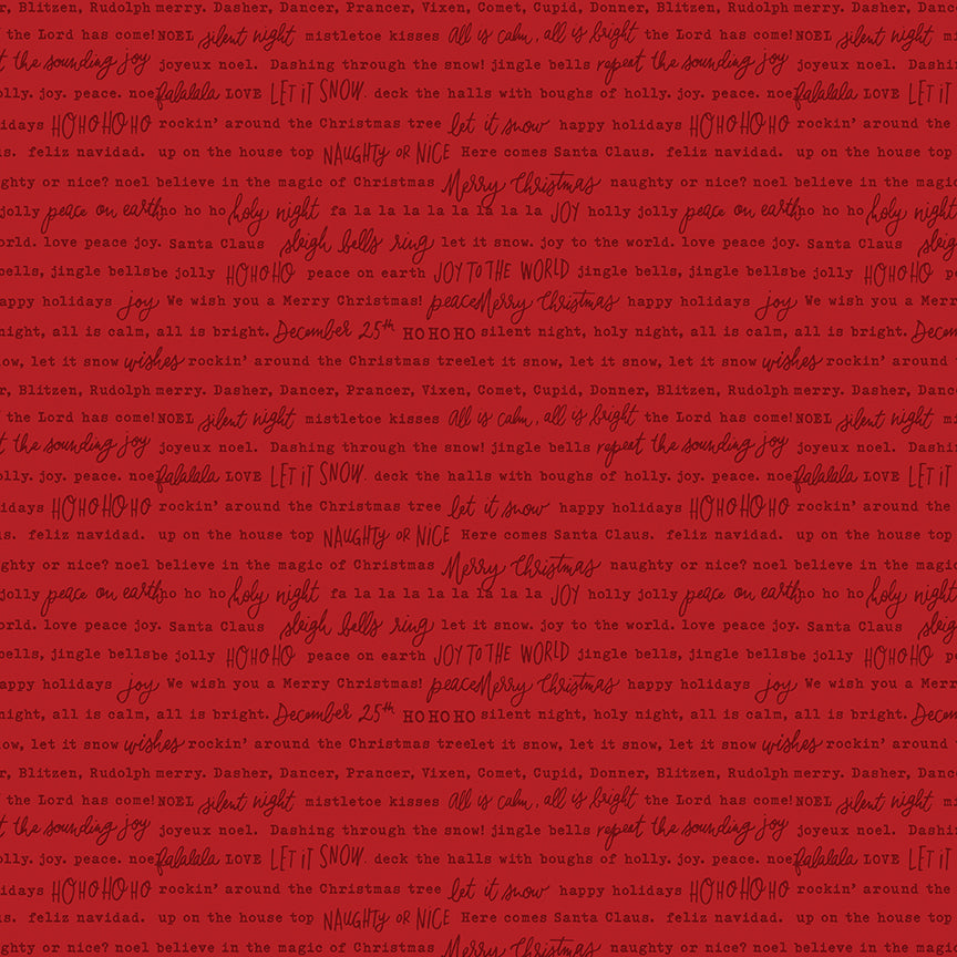 Charming Christmas by Kelsey Carlson - Words Red