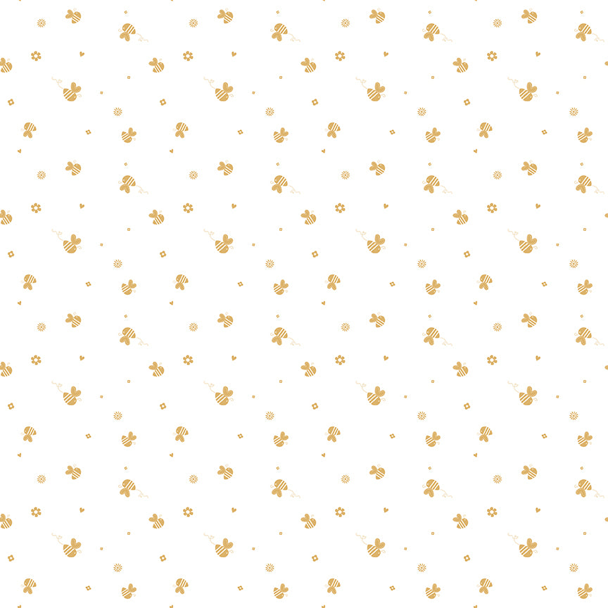 Bees and Blossoms by Lindsey Weight - Bee Toss | White