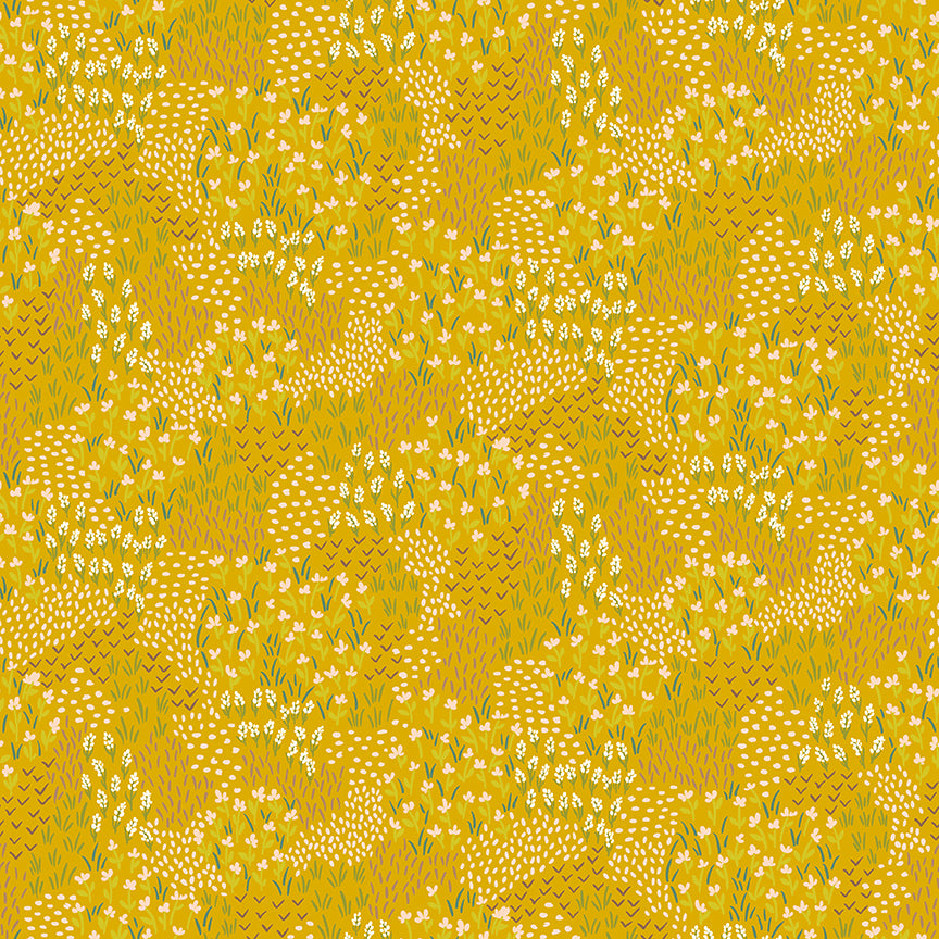 Luna Field by Katherine Lenius - Meadow | Gold