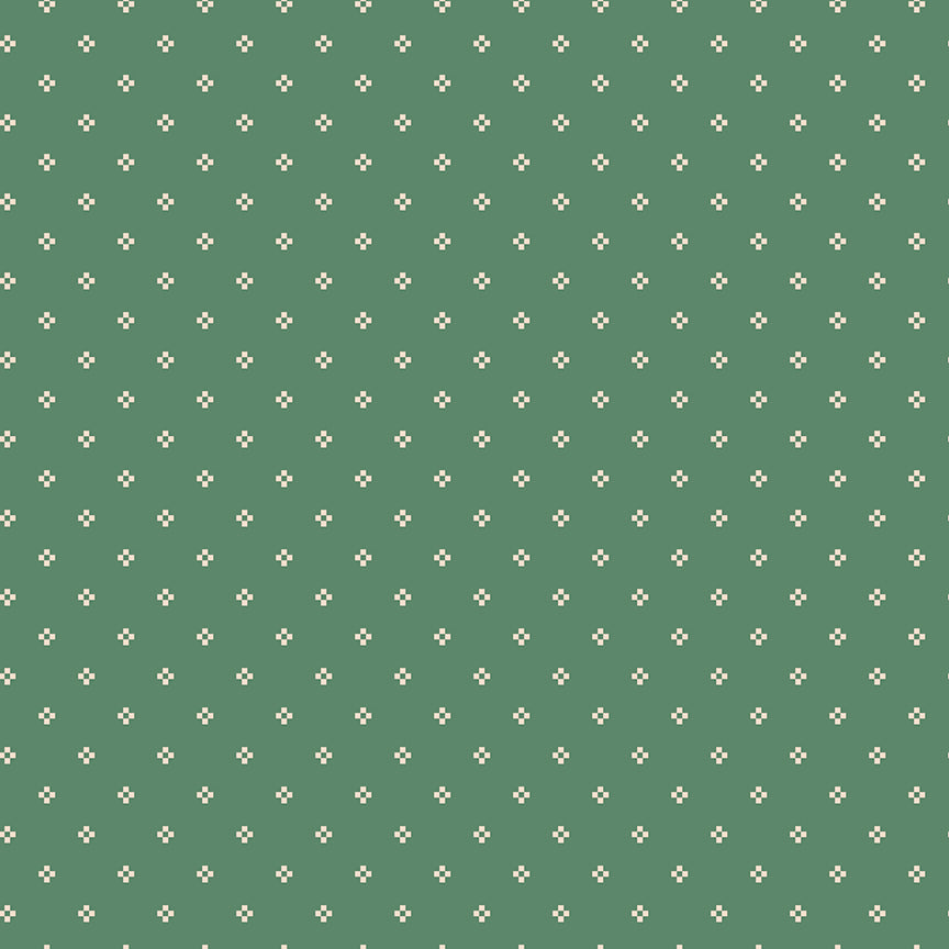 Luna Field by Katherine Lenius - Nine Patch | Green