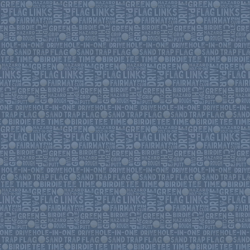 Greens & Fairways by Tara Reed - Text | Blue