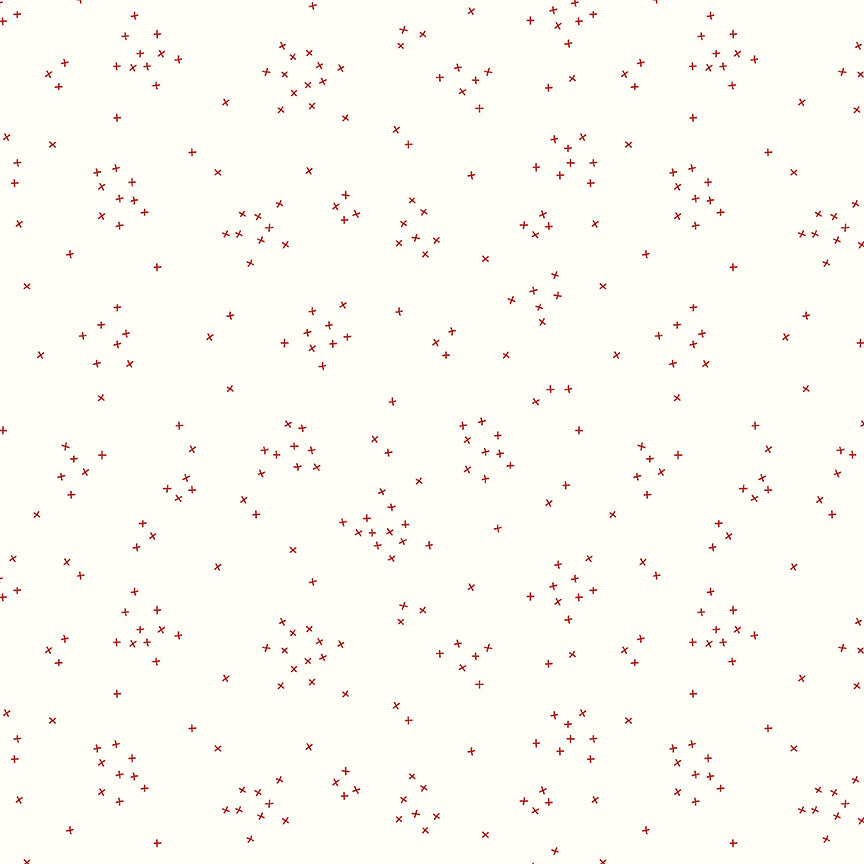 Scattered-A-Cross - Barn Red on Cloud