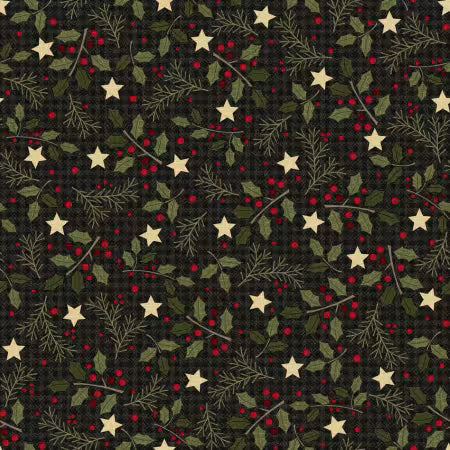 Holly Jolly Flannel by Bonnie Sullivan - Holly Black