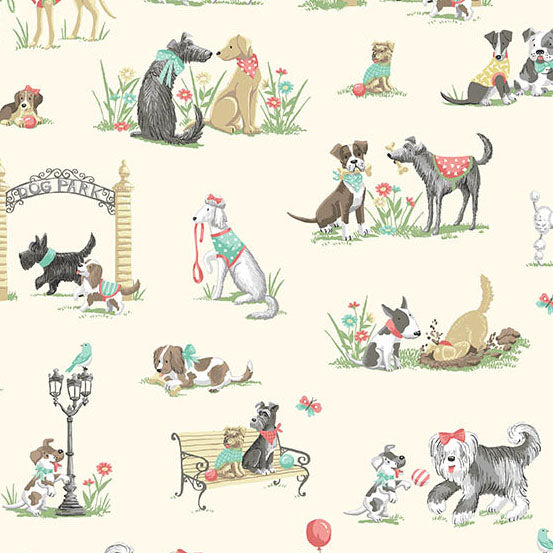 Pooch by Makower UK - Park | Cream