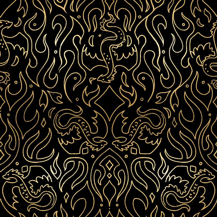 Fireglow by Sarah Watts - RS2137 Black Metallic