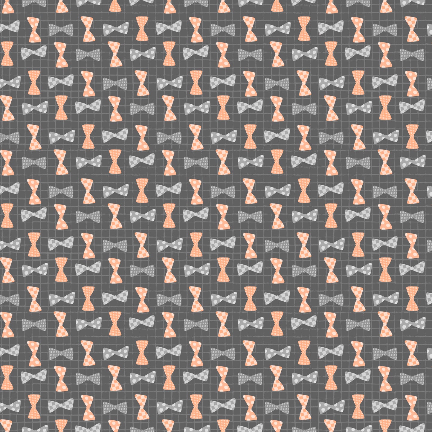 Kitties in the Conservatory by Muffin Grayson - Bowties | Dark Gray