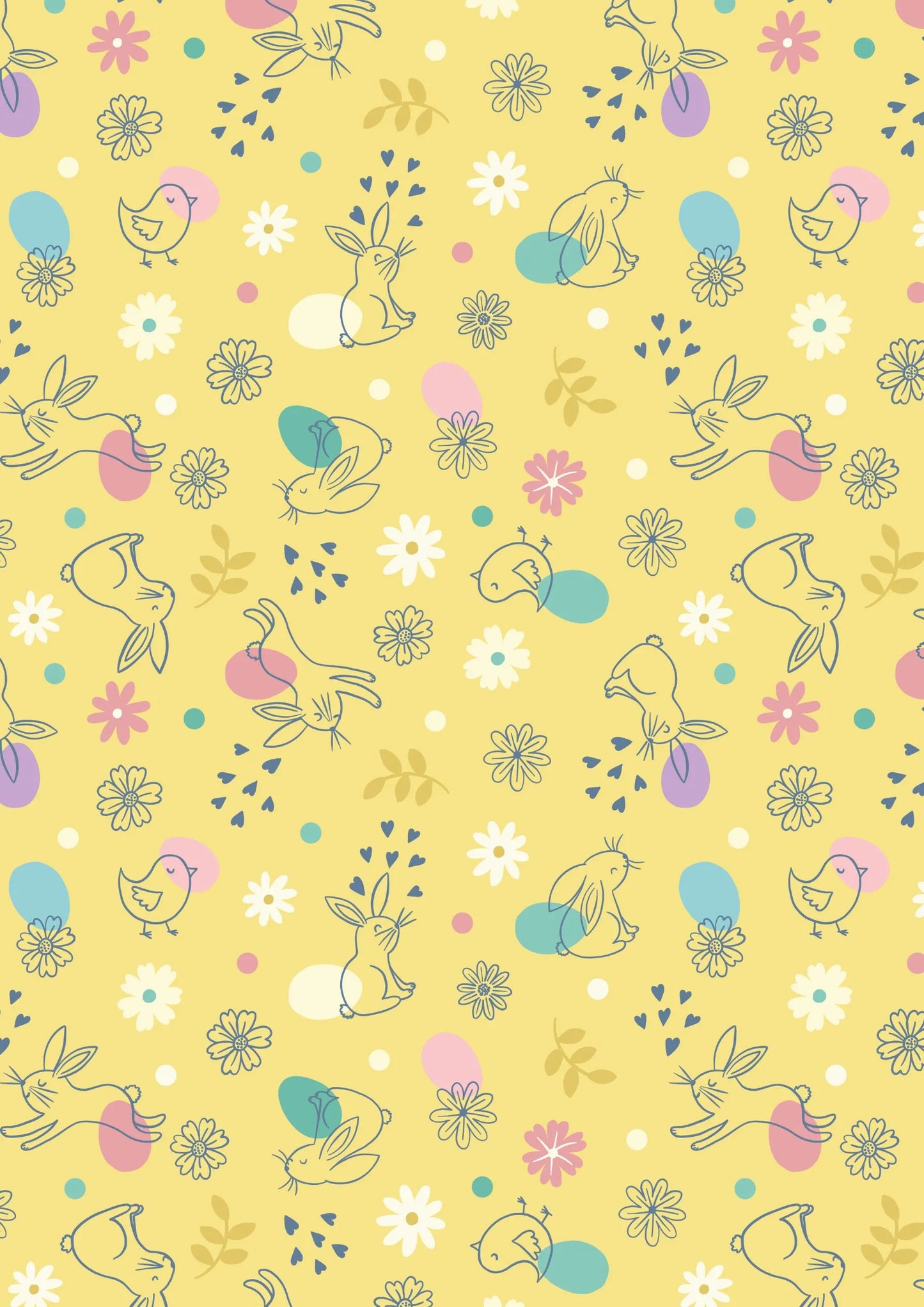 Spring Treats - Chicks & Bunnies on Yellow
