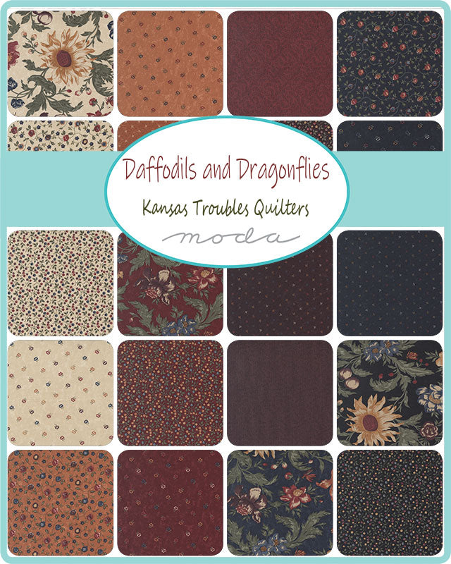 Daffodils & Dragonflies By Kansas Troubles Quilters For Moda- Dandelion 9702