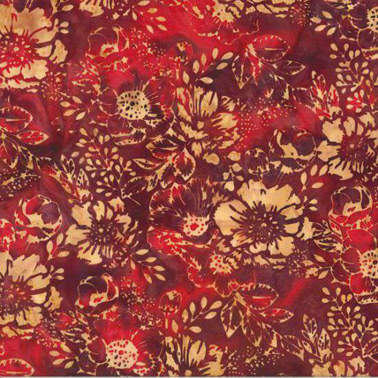 Hoffman Bali Batik - Big Floral Pomegranate