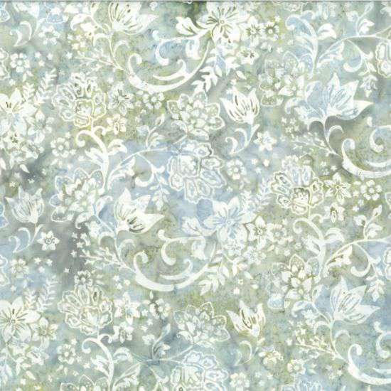 Hoffman Bali Batik - Jacobean Floral Sage