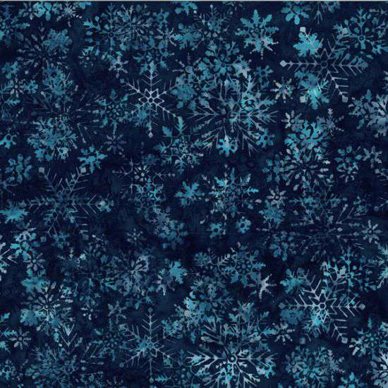 Hoffman Bali Batik - Snowflake Liquorice