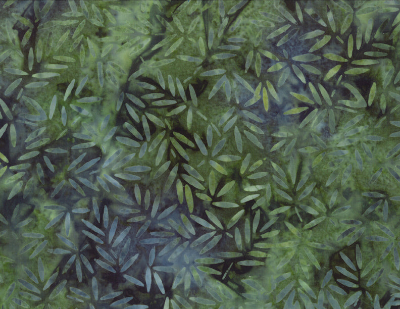 Wilmington Batiks - Bamboo Leaves Blue/Green