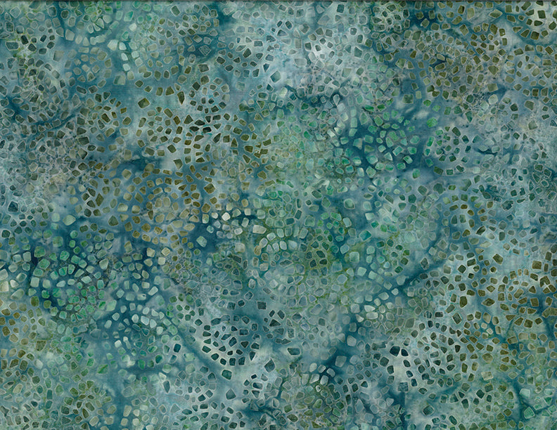 Wilmington Batiks - Mosaic Green/Blue