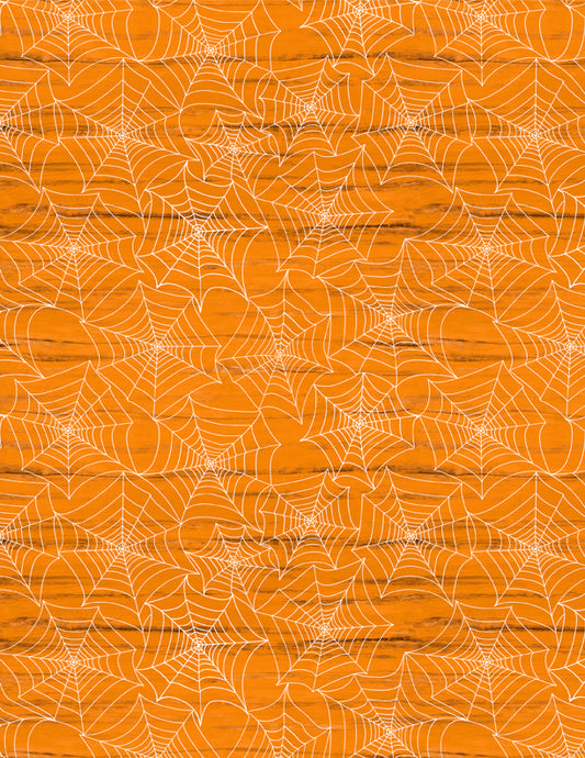 Gnome-ster Mash by Jennifer Pugh - Spiderwebs Orange