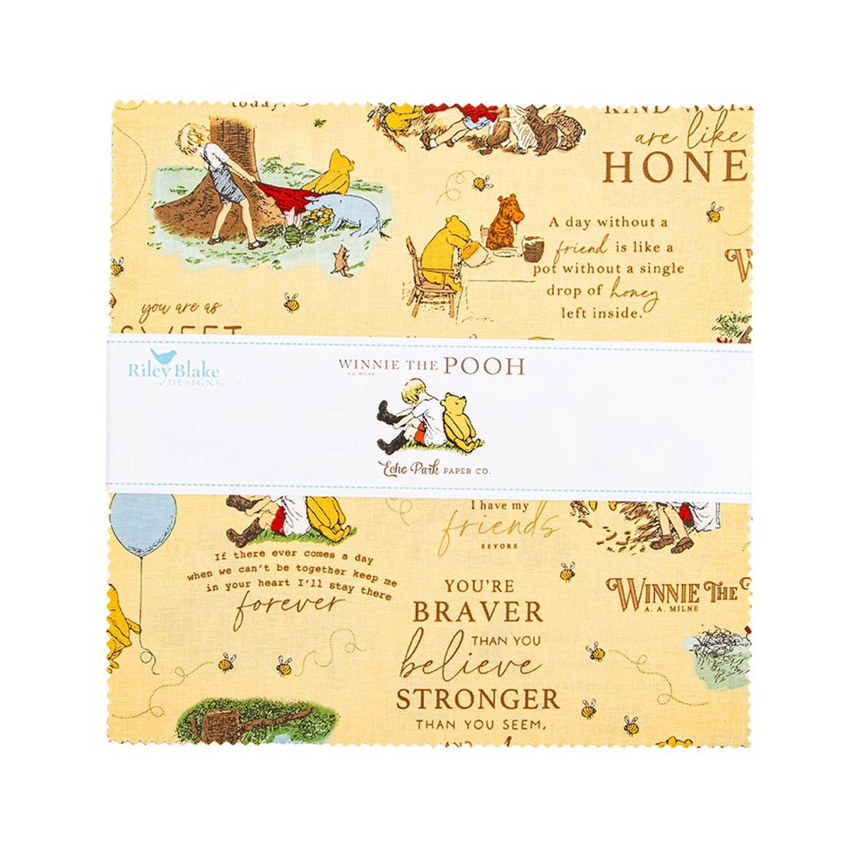 Winnie the Pooh by Echo Park Paper Co - 10" Squares (Stacker)
