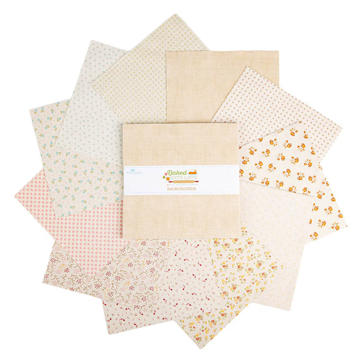 Baked with Love Backgrounds by Lori Holt - 10" Squares (Stacker)