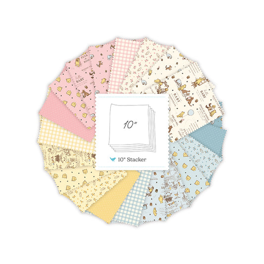 Winnie the Pooh Baby by Echo Park Paper Co - 10" Squares (Stacker)
