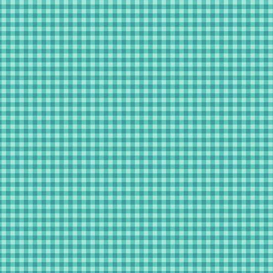 Ghostly Garden by KP Creates - Bitty Gingham | Aqua