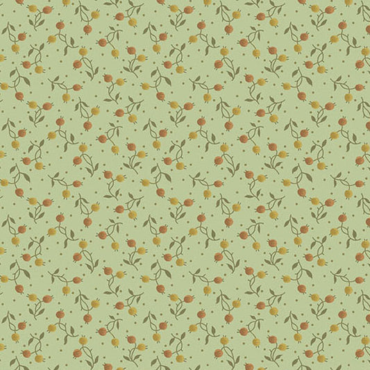 Secret Stash Favorites Chestnut by Laundry Basket Quilts - Berry | Celery
