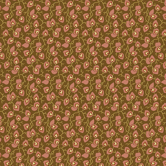 Secret Stash Favorites Chestnut by Laundry Basket Quilts - Leaf and Vine | Barn Rose