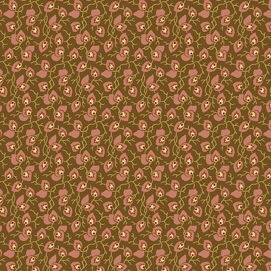 Secret Stash Favorites Chestnut by Laundry Basket Quilts - Leaf and Vine | Barn Rose